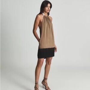REISS brand new satin halter dress